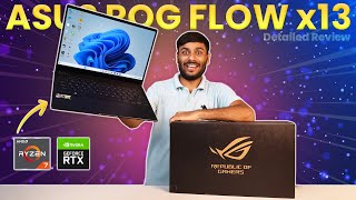 ASUS ROG FLOW X13 2023 REVIEW amp UNBOXING WITH DETAILED REVIEW BENCHMARKS GAMEPLAY PRODUCITVITY🔥 [upl. by Wales]