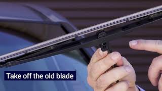 How to remove and install wiper blades with a J Hook connection [upl. by Yahs]