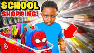 BACK TO SCHOOL SHOPPING SPREE FOR KASEN FIRST DAY EMOTIONAL [upl. by Herahab]