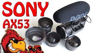 Smirkkelin Linssit Sony 4K AX53 Lenses 018x 043 22x 05 [upl. by Chatterjee]