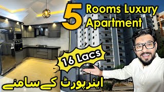 Stunning 4Bedroom Luxury Apartment Tour  Modern Elegance in Karachi  MustSee 2023 Home [upl. by Geralda627]