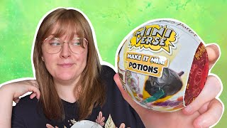 POTIONS CLASS IS IN SESSION Lets try Mini Verse Harry Potter potion mystery boxes [upl. by Tivad]