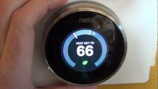 Nest Thermostat Info Review of Device and Software [upl. by Arrec569]