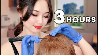 ASMR Sleep Recovery  3 Hours of Hair Treatments [upl. by Aneala]