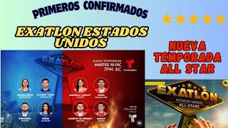 😱💪PRIMEROS CONFIRMADOS DE EXATLON ESTADOS UNIDOS NUEVA TEMPORADA ALL STAR😱💪 exatloneeuu [upl. by Weixel]