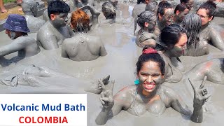 VOLCANIC MUD BATH I El TOTUMO I Travelling Colombia I Cartagena [upl. by Donielle]