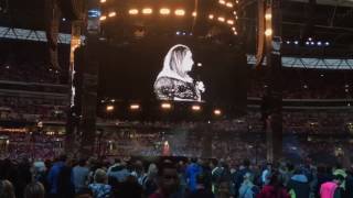 Adele speaks out about the treatment of Grenfell Tower residents at her Wembley concert [upl. by Tija657]