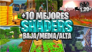 😲Top 10 MEJORES SHADERS para MINECRAFT 120  12062 BedrockPE SHADERS PARA MINECRAFT PE 120 [upl. by Lebaron]