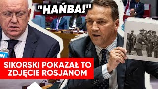 quotHańbaquot Sikorski w ONZ nie miał litości Szef MSZ obnażył kłamstwa Rosji [upl. by Laban]