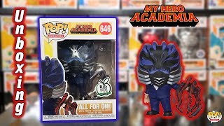 My Hero Academia All For One Big Apple Collectibles Exclusive Funko Pop  Unboxing amp Review [upl. by Walston]