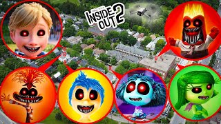 DRONE CATCHES CURSED RILEY amp CURSED NEW EMOTIONS FROM INSIDE OUT 2 MOVIE IN REAL LIFE INSIDE OUT 2 [upl. by Attenna316]