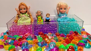 2022 Happy new year  Elsa amp Anna toddlers  snow playing [upl. by Tterrej]