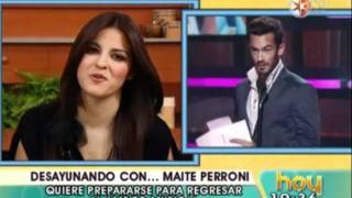 Maite Perroni en HOY [upl. by Nnyleuqaj]