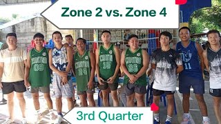 Zone 2 vs Zone 4  Third Quarter  Talacuan InterZone Basketball League [upl. by Lundgren]