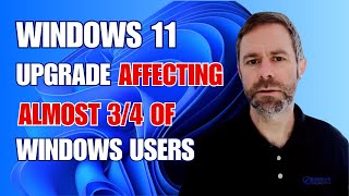 Windows 11 Upgrade Affecting Almost Three Forths Of Windows Users [upl. by Ayikin]