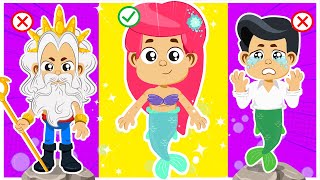 The Little MERMAID Costumes 🧜🏻‍♀️⭐️  Cartoons for Kids  Superzoo [upl. by Rancell]