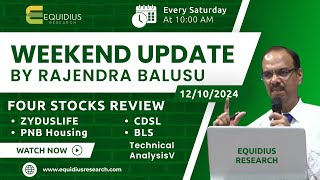 Weekend update by Rajendra Balusu  Four stocks review  Technical analysis [upl. by Wes]