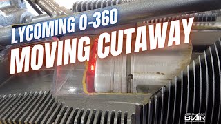 Aircraft Engine O360 Moving Cutaway  Oshkosh 2021 [upl. by Squires40]