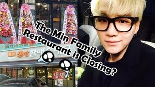 Min Yoongis Parents Will Close Their Restaurant [upl. by Annoya]