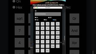 HexBinCalculator PyQt5 [upl. by Enajiram]