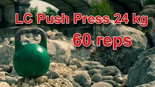 Long Cycle Push Press 24 kg 60 reps 5 min 20 sec Kettlebell Sport [upl. by Anneliese]