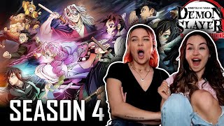 Demon Slayer Season 4 Opening REACTION VIDEO Are you readyyyyy [upl. by Kayley]