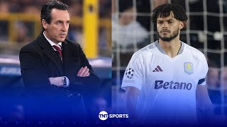 Unai Emery discusses Tyrone Mings costly penalty mistake following UCL defeat to Club Brugge [upl. by Ho]