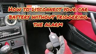 How to safely disconnect your car battery without triggering the alarm system Mercedes SLK 200 R170 [upl. by Enomas161]