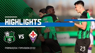 Primavera 1 TIMVision  SassuoloFiorentina 30  Highlights [upl. by Saimerej]