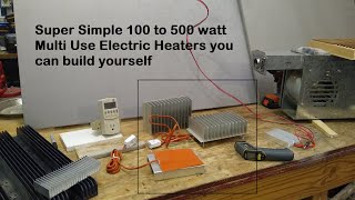 Make Low Wattage Heaters from Silicone Heating Pads and Heatsinks [upl. by Valenka516]