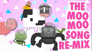 The Moo Moo Song  Remix  Childrens Nursery Rhyme  Cow and friends  The Nursery Channel [upl. by Halpern]