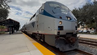 HD Amtrak P09224 engines 202 and 146 at Deerfield Beach station 102424 [upl. by Madelon]