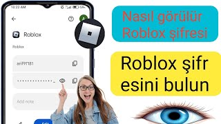 Robloxhesabınızınşifresini nasıl bulabilirsinizRobloxta şifrenizinasıl görüntüleyebilirsiniz👁️✅😱 [upl. by Claudianus]