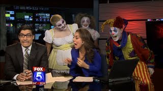 Fox 5 Anchor Scared by Clowns [upl. by Derwin]