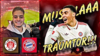 MUSIALA TRAUMTOR 🤯🔥 Fanfreundschaft 🤝🏻❤️  St Pauli vs FC Bayern  Stadionvlog  MIDO [upl. by Dita]