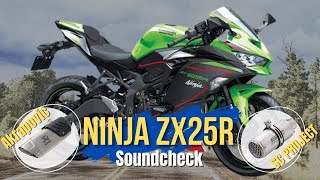 ZX25r Sound Check  SC project  Akrapovic [upl. by Bael6]