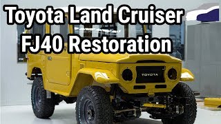 1977 Toyota Land Cruiser FJ40 Restoration [upl. by Icart]