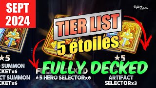 Tier list TICKET FULLY DECKED Héros 5 étoiles  anniversaire 6 ans  Septembre 2024 [upl. by Ruamaj]