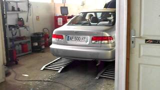 Honda Civic coupé EJ6 d16y7 123hp on dyno [upl. by Bonny678]