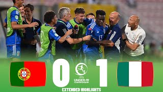 Italy vs Portugal  Highlights  U19 European Championship Final 16072023 [upl. by Golightly]