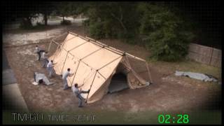 Utilis TM60 Rapid Deployable Tactical Military Tent Shelter  Timed Setup [upl. by Landau]