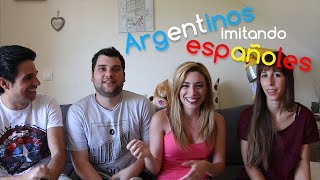 ARGENTINOS IMITANDO ESPAÑOLES  Lyna Vlogs [upl. by Grindle857]