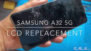 Samsung A32 5G LCD Replacement with Frame  Cell Geeks Studio [upl. by Lionello178]