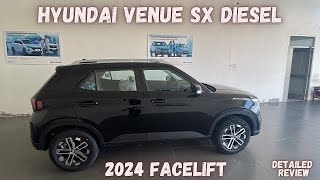 It’s only for diesel lovers 😎  Hyundai Venue SX Diesel 2024 facelift review [upl. by Lorilyn572]