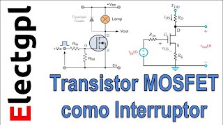 Transistor MOSFET como interruptor  Corte y Saturación [upl. by Aig492]