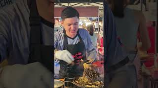 The Man Selling Spicy Fire Beef Skewers Delicious at Night Market shorts streetfood [upl. by Nahtad]