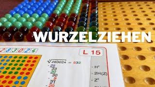 Montessori  Wurzelziehen und Quadrieren [upl. by Dnarud436]