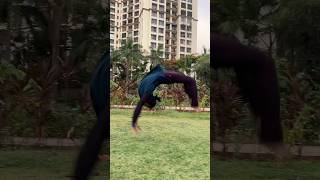 Roundoff back handspring  acrobatics gymnast youtubeshorts [upl. by Napra]