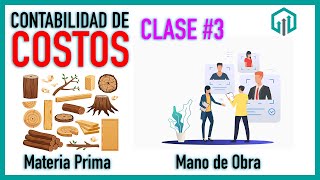 CONTABILIDAD DE COSTOS  MATERIA PRIMA Y MANO DE OBRA  CLASE 3 [upl. by Shelman]