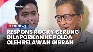 RESPONS Rocky Gerung saat Dilaporkan ke Polda Metro Jaya Usai Sebut Gibran Terima Uang dari Menteri [upl. by Cavanaugh]